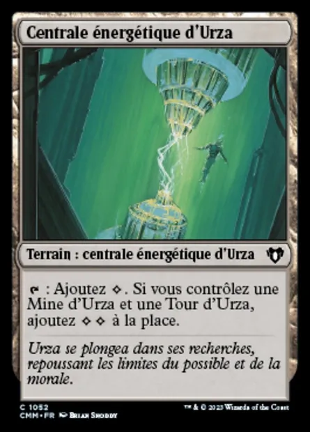Centrale énergétique d'Urza, carte Magic CMM 1052 — extension Commander Masters