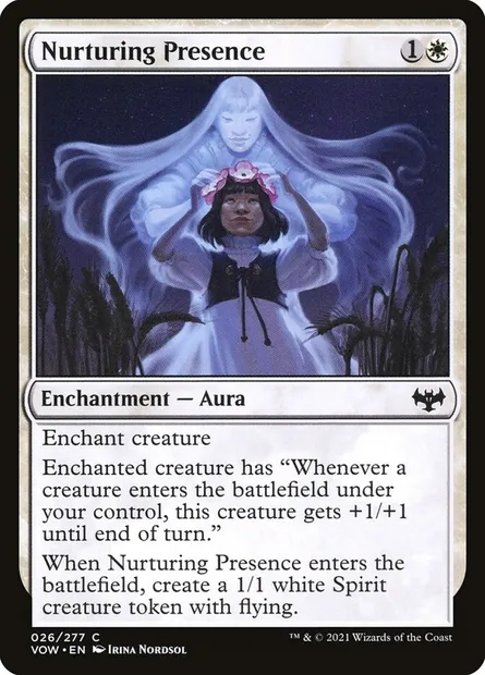 Nurturing Presence, Magic card VOW 26 — Innistrad: Crimson Vow set