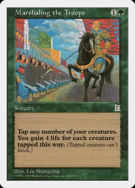 Marshaling the Troops, carte Magic PTK 141 — extension Portal Three Kingdoms