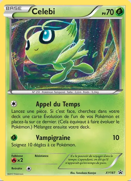Celebi, carte Pokémon XY 187 — extension Promo XY