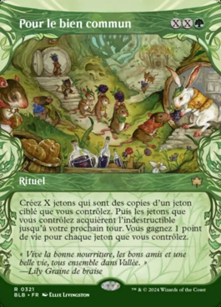 Pour le bien commun, carte Magic BLB 321 — extension Bloomburrow