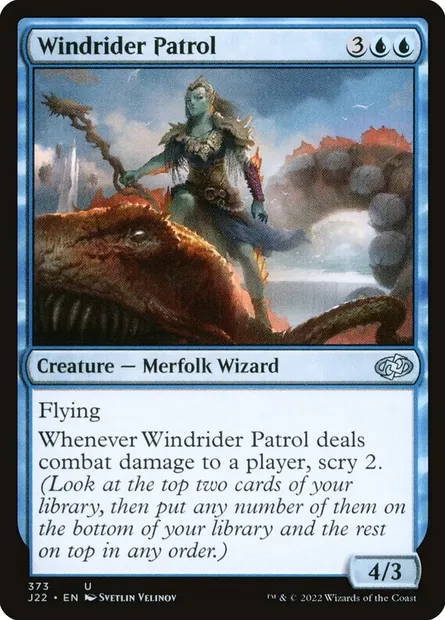 Windrider Patrol, Magic card J22 373 — Jumpstart 2022 set