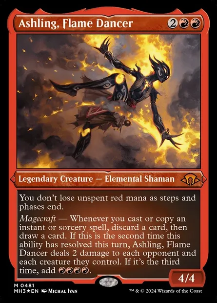Ashling, Flame Dancer, Magic card MH3 481 — Modern Horizons 3 set