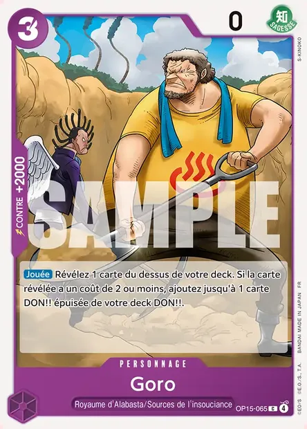 Goro, carte One Piece OP15-065 — extension AVENTURE SUR L'ÎLE DE DIEU