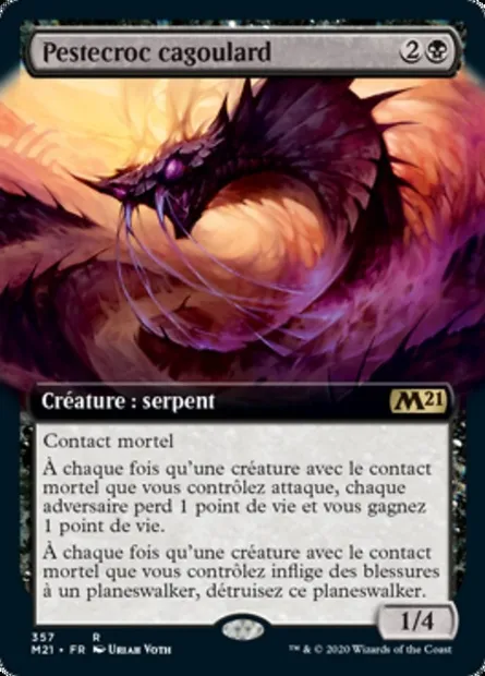 Pestecroc cagoulard, carte Magic M21 357 — extension Core Set 2021