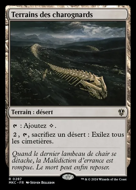 Terrains des charognards, carte Magic MKC 287 — extension Murders at Karlov Manor Commander