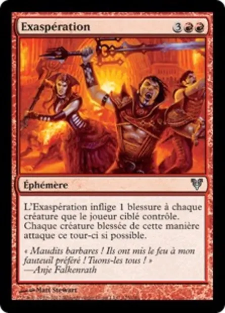 Exaspération, carte Magic AVR 125 — extension Avacyn ressuscitée