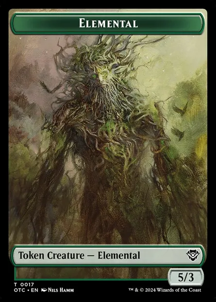Elemental, Magic card TOTC 17 — Outlaws of Thunder Junction Commander Tokens set