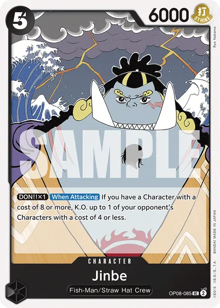Jinbe, carte One Piece OP08-085 — extension TWO LEGENDS