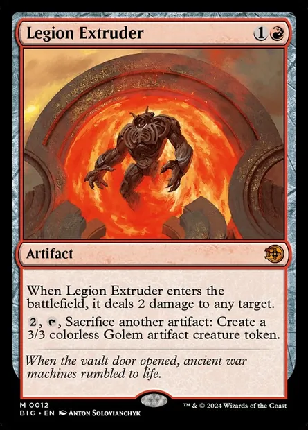 Legion Extruder, Magic card BIG 12 — The Big Score set