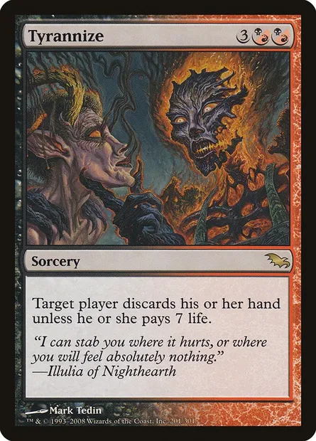 Tyrannize, Magic card SHM 201 — Shadowmoor set
