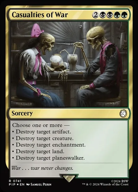 Casualties of War, Magic card PIP 741 — Fallout set