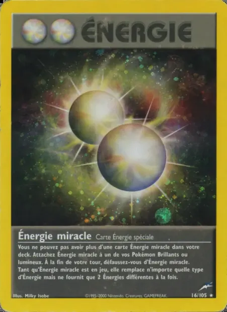 Énergie miracle, carte Pokémon NDE 16 — extension Neo Destiny