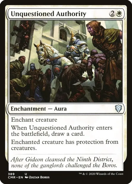 Unquestioned Authority, Magic card CMR 389 — Commander Legends set