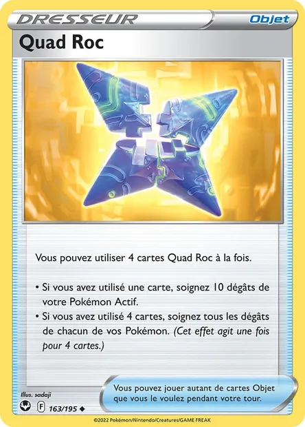 Quad Roc, carte Pokémon SIT 163 — extension Tempête Argentée