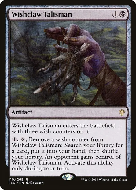 Wishclaw Talisman, Magic card ELD 110 — Throne of Eldraine set