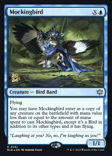 Mockingbird, Magic card PBLB 61s — Bloomburrow Promos set