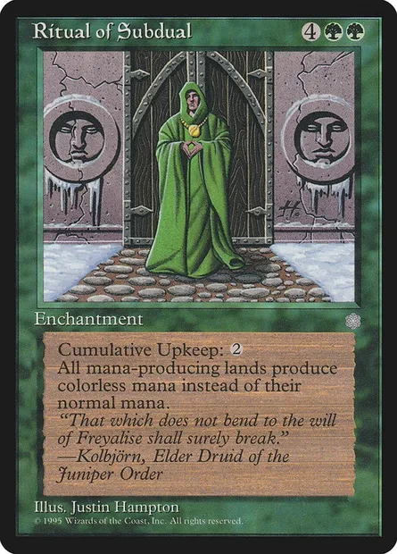 Rite de subjugation, carte Magic ICE 261 — extension Ere Glaciaire