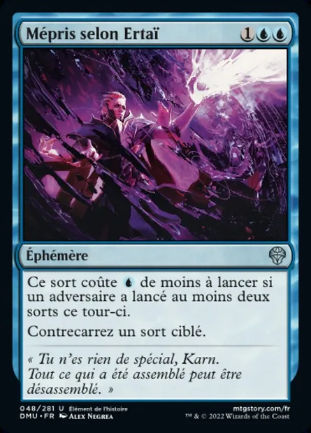 Mépris selon Ertaï, carte Magic DMU 48 — extension Dominaria Uni