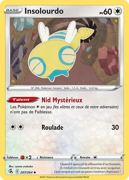 Insolourdo, carte Pokémon FST 207 — extension Poing de Fusion