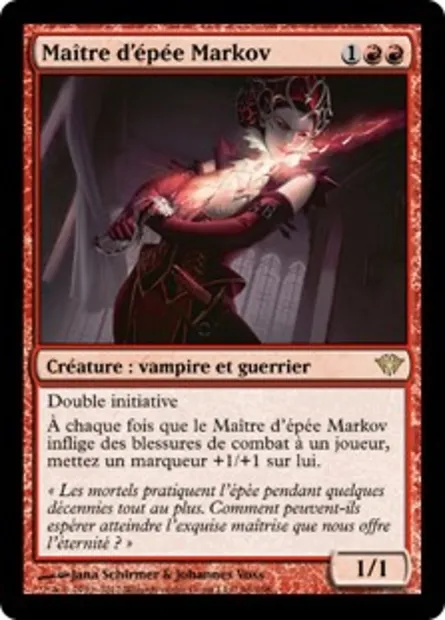Maître d'épée Markov, carte Magic DKA 96 — extension Obscure Ascension