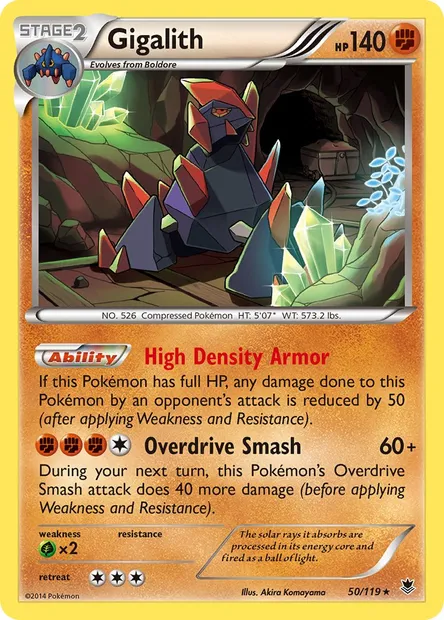 Gigalith, Pokémon card PHF 50 — Phantom Forces set