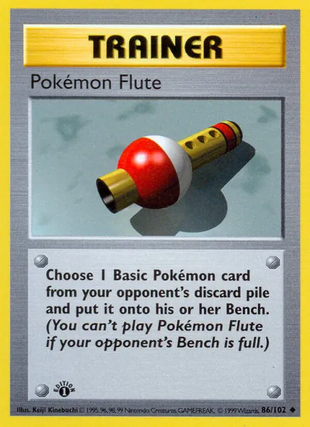 Pokémon Flute, Pokémon card BS 86 — Base Set set