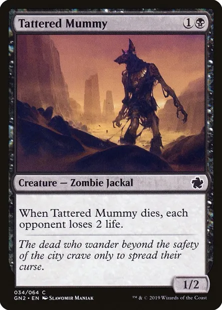 Tattered Mummy, Magic card GN2 34 — Game Night 2019 set