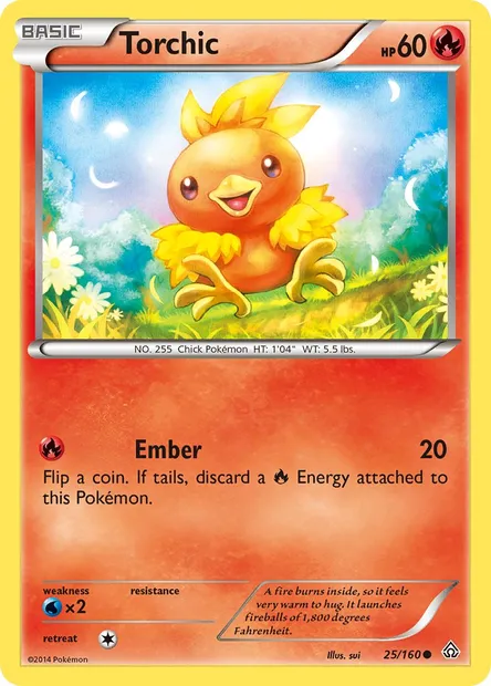 Torchic, Pokémon card PRC 25 — Primal Clash set