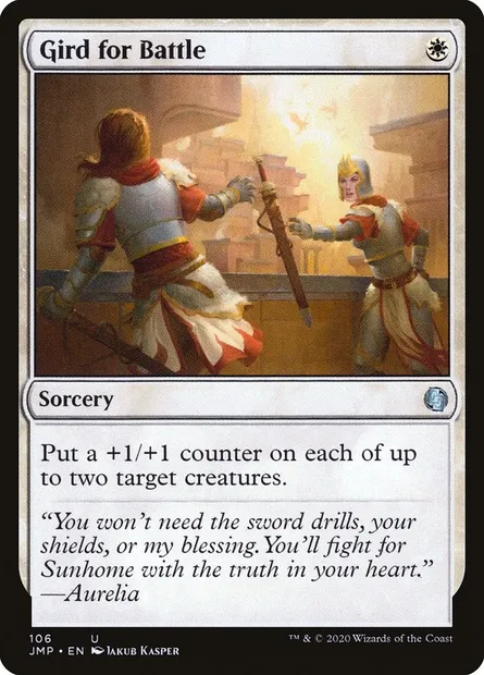 Gird for Battle, Magic card JMP 106 — Jumpstart set