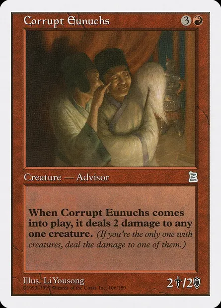 Corrupt Eunuchs, carte Magic PTK 106 — extension Portal Three Kingdoms
