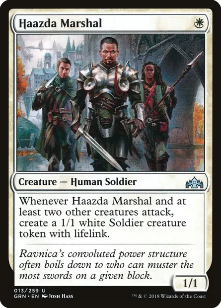 Haazda Marshal, Magic card GRN 13 — Guilds of Ravnica set