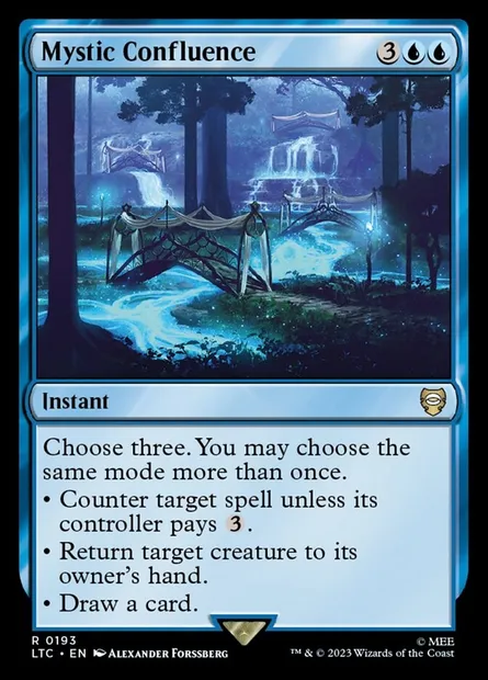 Mystic Confluence, Magic card LTC 193 — Tales of Middle-earth Commander set