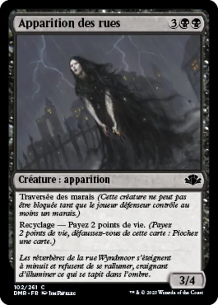 Apparition des rues, carte Magic DMR 102 — extension Dominaria Remastered