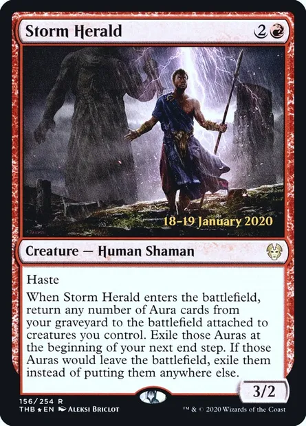 Storm Herald, Magic card PTHB 156s — Theros Beyond Death Promos set