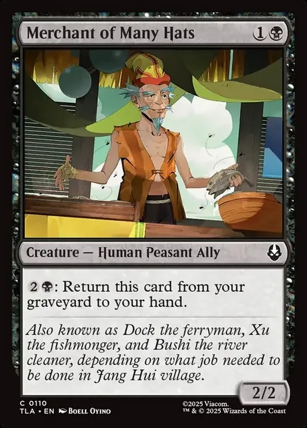 Merchant of Many Hats, Magic card TLA 110 — Avatar: The Last Airbender set