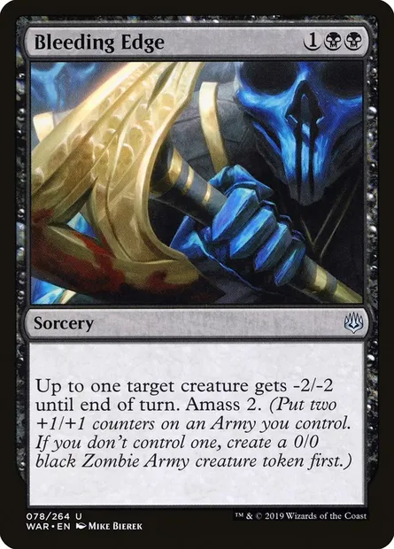 Bleeding Edge, Magic card WAR 78 — War of the Spark set