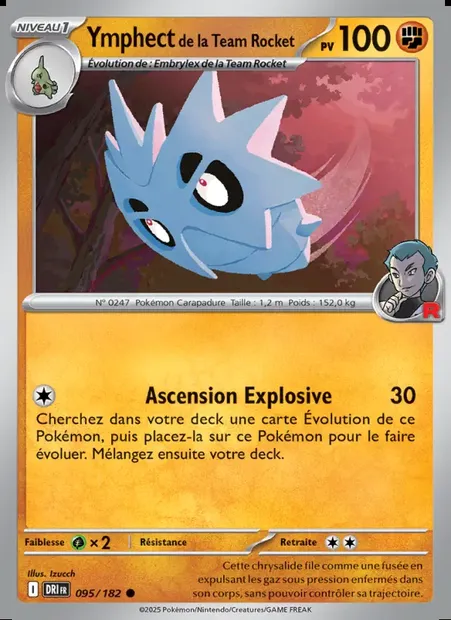 Ymphect de la Team Rocket, carte Pokémon DRI 095 — extension Rivalités Destinées