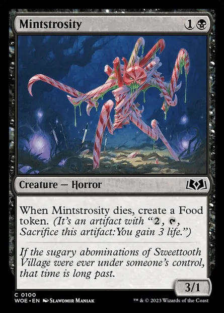Mintstrosity, Magic card WOE 100 — Wilds of Eldraine set