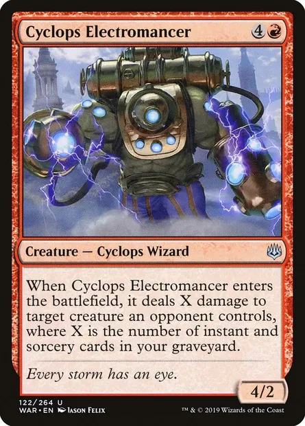 Cyclops Electromancer, Magic card WAR 122 — War of the Spark set