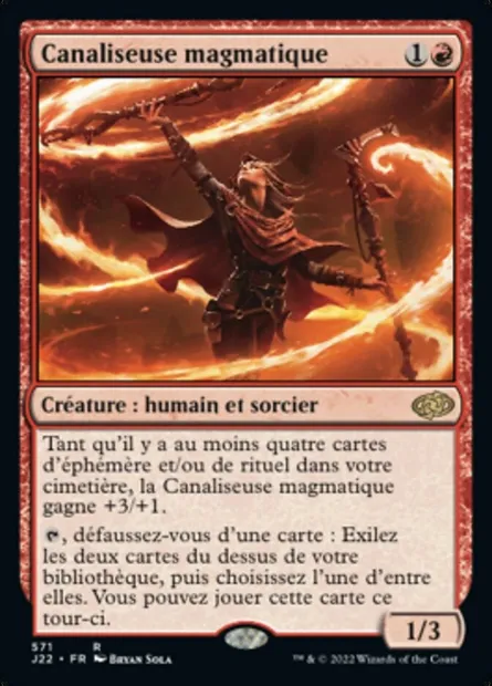 Canaliseuse magmatique, carte Magic J22 571 — extension Jumpstart 2022