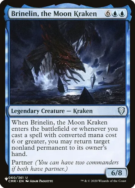 Brinelin, the Moon Kraken, Magic card PLST CMR-60 — The List set