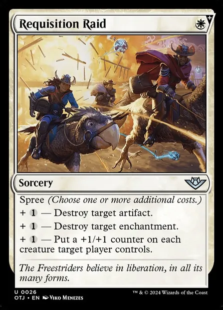 Requisition Raid, Magic card OTJ 26 — Outlaws of Thunder Junction set