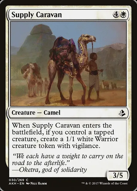 Supply Caravan, Magic card AKH 30 — Amonkhet set