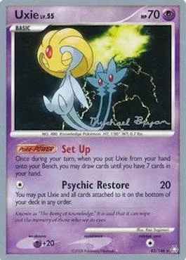 Uxie Lv.55, carte Pokémon WCD10 043-3 — extension World Championship Decks 2010