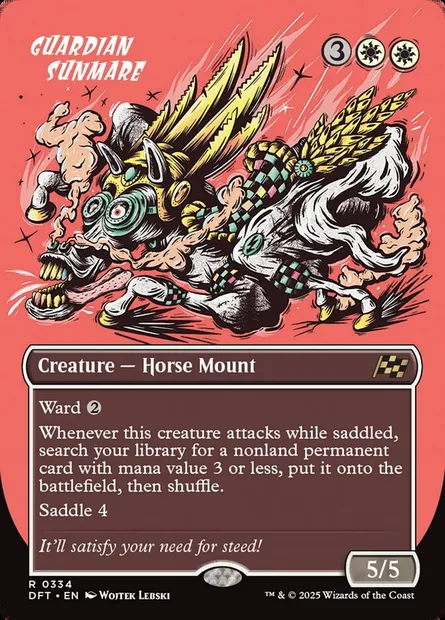 Guardian Sunmare, Magic card DFT 334 — Aetherdrift set