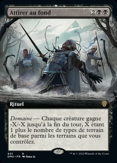 Attirer au fond, carte Magic DMU 401 — extension Dominaria Uni