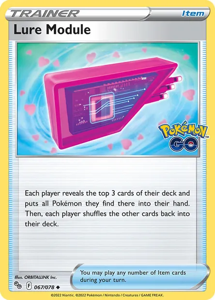 Lure Module, Pokémon card PGO 067 — Pokémon GO set
