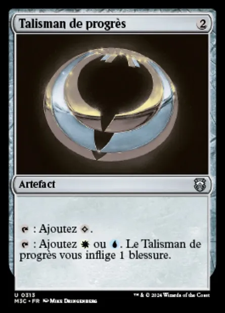 Talisman de progrès, carte Magic M3C 313 — extension Modern Horizons 3 Commander