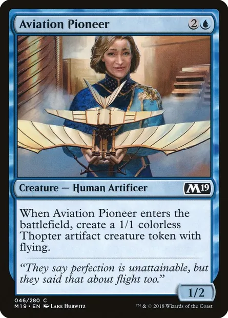 Aviation Pioneer, Magic card M19 46 — Core Set 2019 set